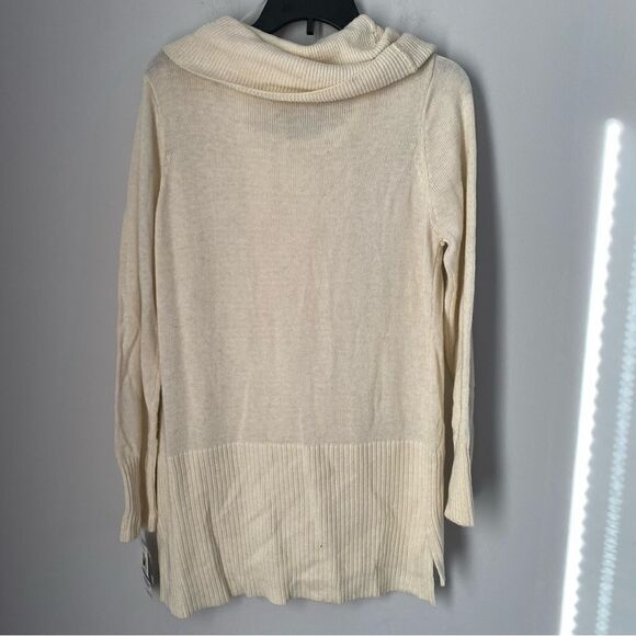 INC Women’s Cowl Neck Kable Knit Tunic Knit Wool Blend Sweater size XL - Picture 3 of 3